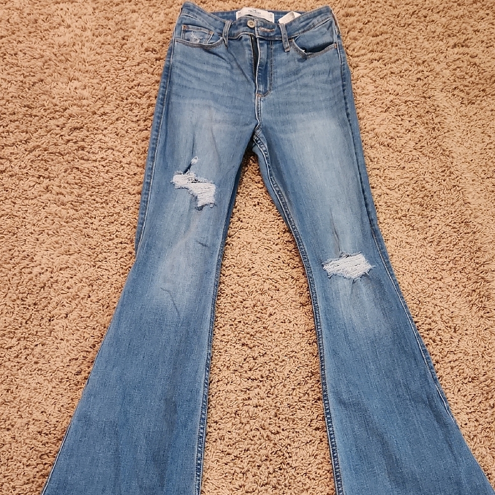 Hollister Light Blue Flare Jeans